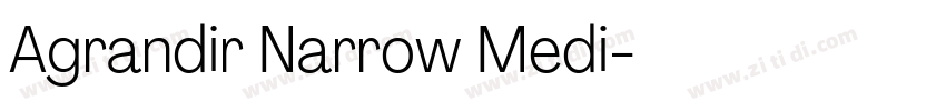Agrandir Narrow Medi字体转换 Agrandir Narrow Medi字体转换